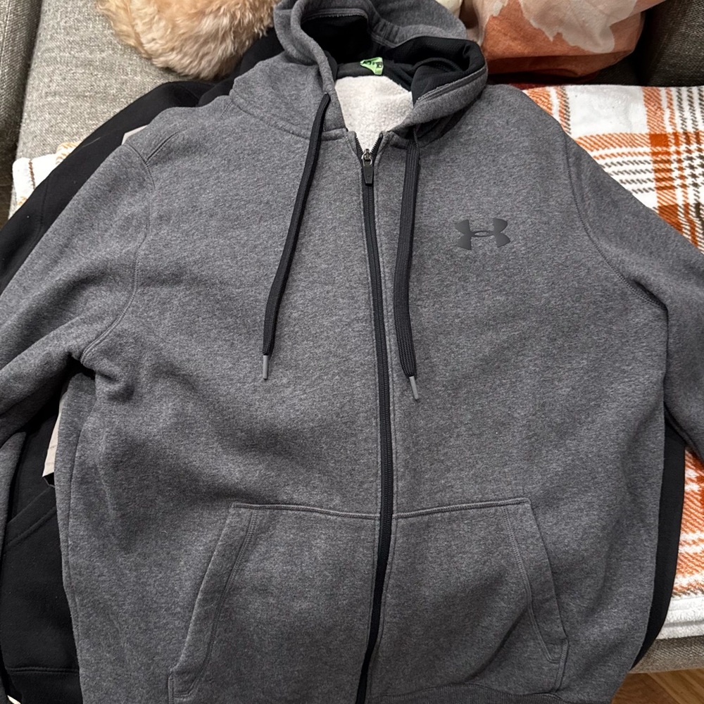 Under Armour Gray Zip-Up Hoodie
